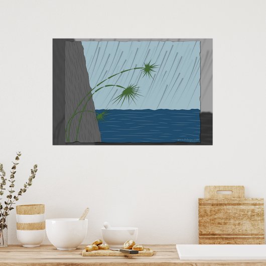 Regen Poster (Keuken)