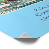 Regen, Regen, Ga weg - Moeder Gans Kwekerij Rijm Poster (Hoek)