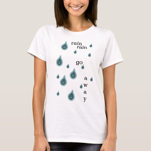 Regen Regen Weg T-shirt Jurk (Voorkant)