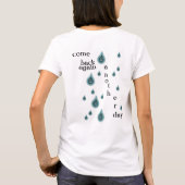 Regen Regen Weg T-shirt Jurk (Achterkant)