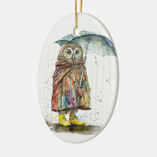 Regen Regen weg van keramisch Ornament (Links)