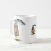 Regen Regen weg van koffie Mok (Voorkant links)