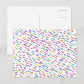 Regen regenval briefkaart (Voorkant / Achterkant)