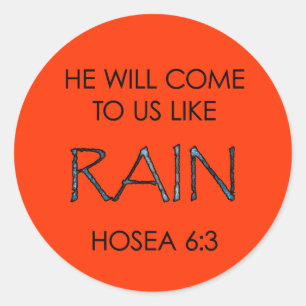 Regen Ronde Sticker