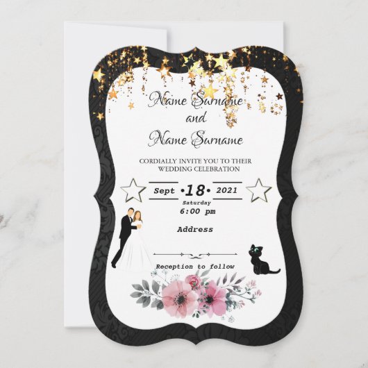 Regen sterren kaart (Voorkant)