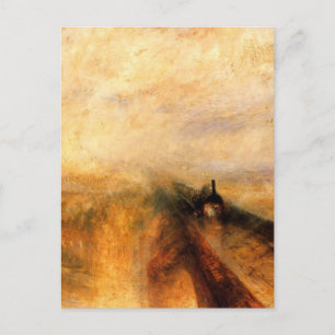 Regen, stomen en snelheid - De Grote Westerne Spoo Briefkaart