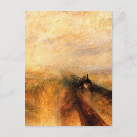 Regen, stomen en snelheid - De Grote Westerne Spoo Briefkaart (Voorkant)