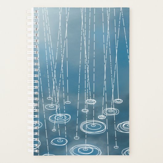 Regen Storm blauw Planner (Voorkant)