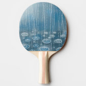 Regen Storm blauw Tafeltennisbatje (Achterkant)