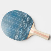 Regen Storm blauw Tafeltennisbatje (Zijkant)
