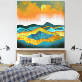 Regen Storm Canvas Afdruk (Insitu (Slaapkamer))