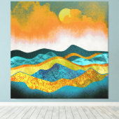 Regen Storm Canvas Afdruk (Insitu (Houten vloer))