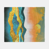 Regen Storm Fleece Deken (Voorkant (Horizontaal))