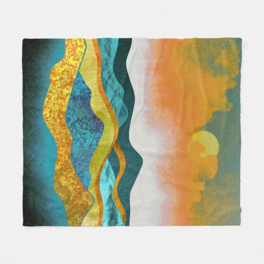 Regen Storm Fleece Deken (Voorkant (Horizontaal))