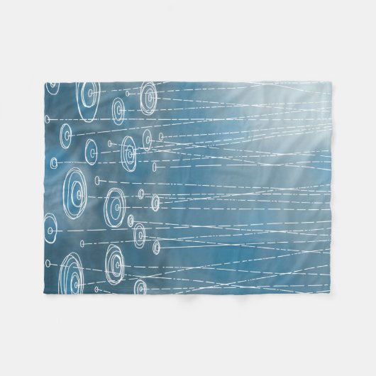 Regen Storm Fleece Deken (Voorkant (Horizontaal))