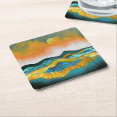 Regen Storm Kartonnen Onderzetters (Schuin)