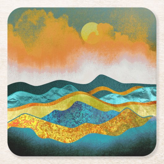 Regen Storm Kartonnen Onderzetters (Voorkant)