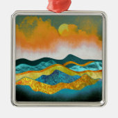 Regen Storm Metalen Ornament (Voorkant)