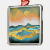 Regen Storm Metalen Ornament (Links)