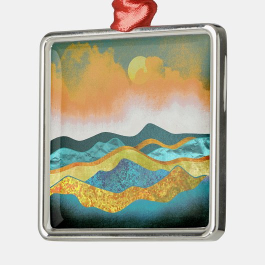 Regen Storm Metalen Ornament (Links)