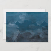 Regen Storm Waterverf Zijn & Zijn Koppel Bruiloft Kaart (Achterkant)