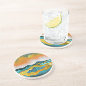 Regen Storm Zandsteen Onderzetter (Zijkant)