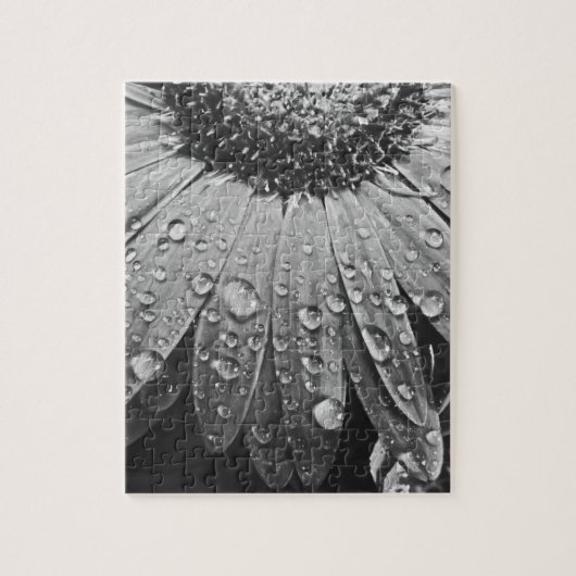 Regen tijdens het afluisteren op Daisy Flower Legpuzzel (Verticaal)