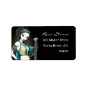 "Regen" Tribal Dreadlock Rain Maker Aboriginal Fae Etiket (Voorkant)