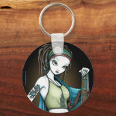 'Regen' Tribale Dreadlock Rain Maker Fae Sleutelha Sleutelhanger (Voorkant)