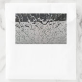 Regen valt op het raam rechthoekige sticker (Tas)