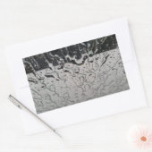 Regen valt op het raam rechthoekige sticker (Envelop)
