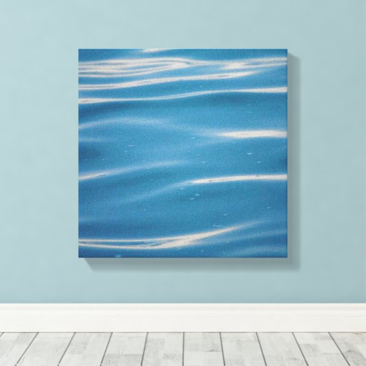 Regen valt op Lake Michigan Canvas Afdruk (Insitu (Houten vloer))