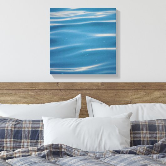 Regen valt op Lake Michigan Canvas Afdruk (Insitu (Slaapkamer))