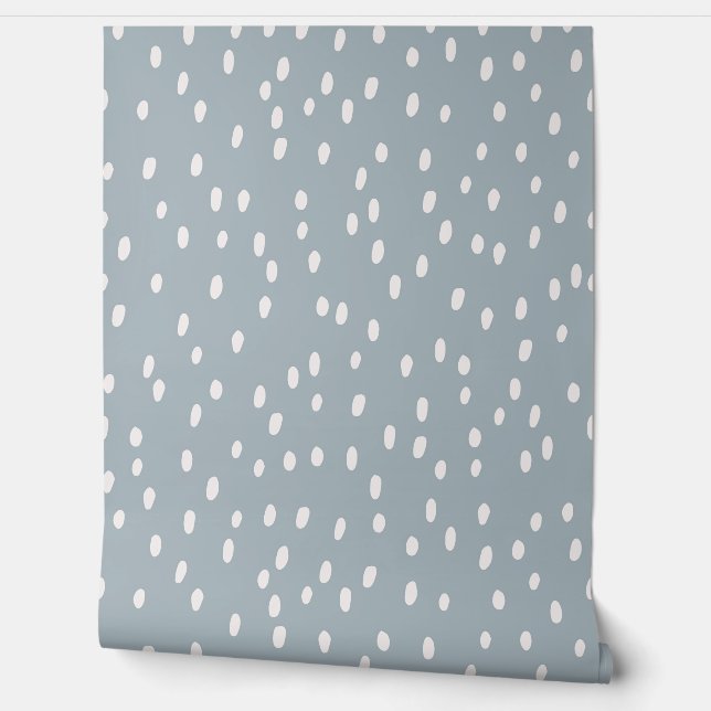 Regen valt op salie behang (Afrollen)