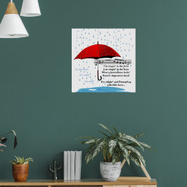 Regen van alternatieve feiten Waarde Poster Papier