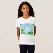 Regen van bloemen t-shirt (Voorkant volledig)