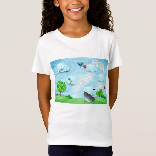 Regen van bloemen t-shirt (Voorkant)