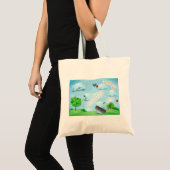 Regen van bloemen tote bag (Voorkant (product))