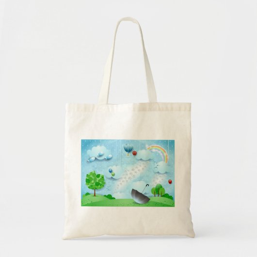 Regen van bloemen tote bag (Voorkant)