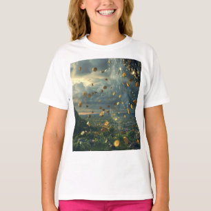 Regen van gouden munten t-shirt