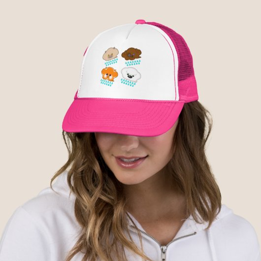 Regen van honden en katten - trucker pet (In situ)