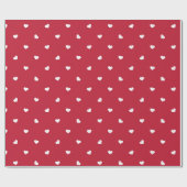 Regen van kleine harten cadeaupapier (Vlak)