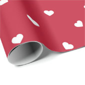 Regen van kleine harten cadeaupapier (Rol Hoek)