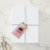 Regen van Spikkels Candy Land Snoep Feestje Cadeaulabel (Met Touw)