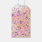 Regen van Spikkels Candy Land Snoep Feestje Cadeaulabel (Achterkant)