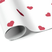 Regen van Tiny Hearts schattig geschenk van liefde Cadeaupapier (Rol Hoek)
