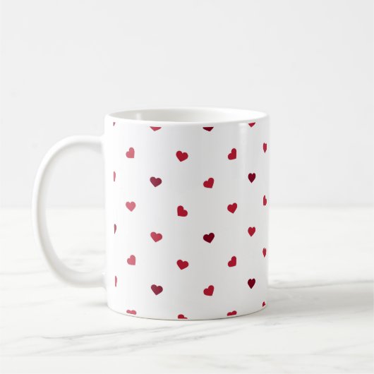 Regen van Tiny Hearts schattig geschenk van liefde Koffiemok (Links)