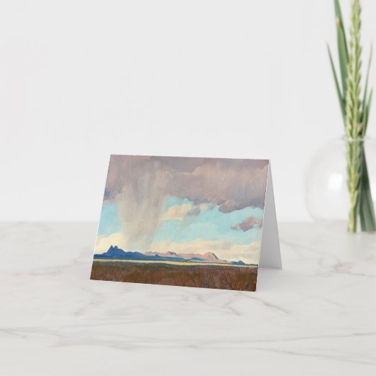 Regen voor de Golf door Maynard Dixon Bedankkaart (Voorkant)