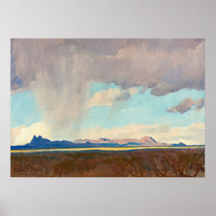 Regen voor de Golf door Maynard Dixon Poster