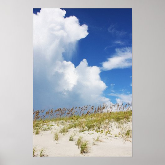 Regen voorbij de duin poster (Voorkant)